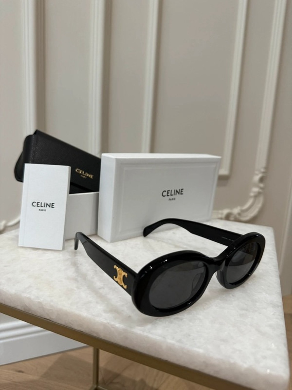 Celine Triomphe Oval Sunglasses
